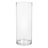 Vază Sticlă, Cilindrică, Transparentă, Diametru 15x40cm, Oem