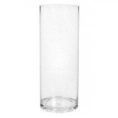 Vază Sticlă, Cilindrică, Transparentă, Diametru 15x40cm