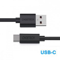 Choetech AC0002 Cablu de date și încărcare de mare viteză de la USB A la USB C de tip C 1M