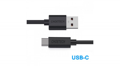 Choetech AC0002 Cablu de date și &amp;icirc;ncărcare de mare viteză de la USB A la USB C de tip C 1M foto