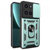 Husa Techsuit CamShield Verde pentru Xiaomi 14, protectie camera, rezistenta la socuri si zgarieturi