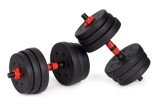 Set haltere reglabile Homelux 2x10 kg cu conector, total 20 kg, pentru antrenament acasa