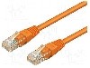 Patch cord Cat 5e, U/UTP, conexiune 1:1, 0.5m, Goobay - 95215