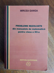 Probleme rezolvate din manualele de matematica - Mircea Ganga / R2P4F foto