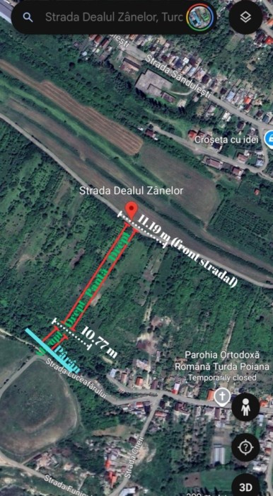Teren intravilan 2691 mp &ndash; Turda, Dealul Z&acirc;nelor | Acces dublu | Priveliste panoramică