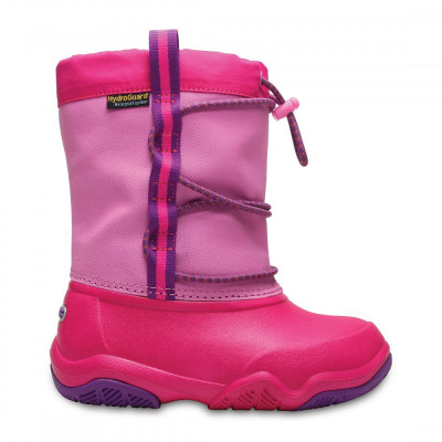 Cizme Crocs Swiftwater Waterproof Boot Roz - Party Pink foto