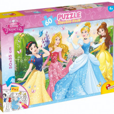 Puzzle 2 in 1 Lisciani Disney Princess, Plus, 60 piese