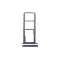 Suport Sim Samsung Galaxy A06, A065 Negru