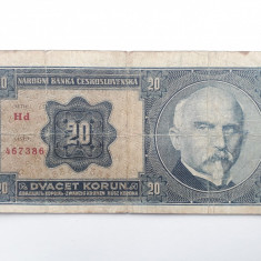 20 korun 1926 Cehoslovacia
