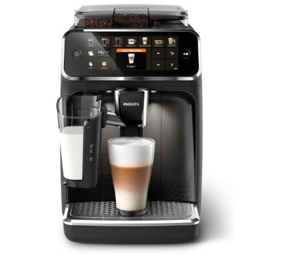 Espressor automat Philips LatteGo EP5441 50, 1500 W, Rasnita ceramica, 12 bauturi, Negru - RESIGILAT foto