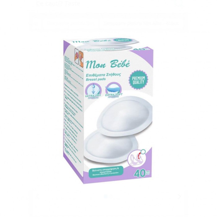 Tampoane pentru San, Albe, 40buc