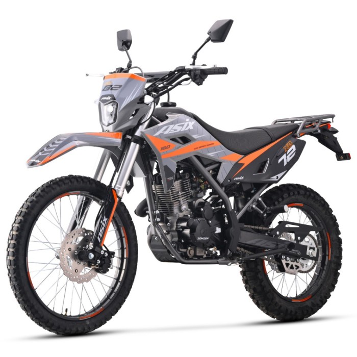 Motocicleta Cross/Enduro Asix XB72 A1, 150cc, roti 21/18, culoare gri/portocaliu... Cod Produs: MX_NEW A6XB72A115021/188-5