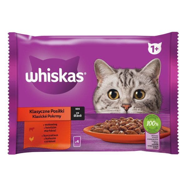 Whiskas Classic Selection cu legume &icirc;n suc 4 x 85 g