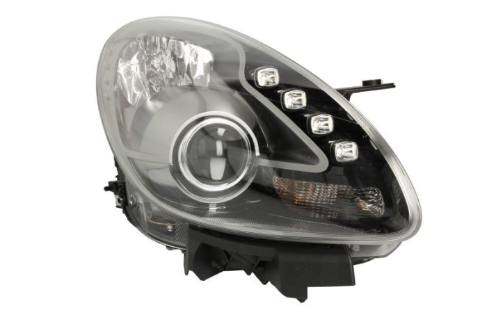 Far Alfa Romeo Giulietta (940), 05.2010-, partea Dreapta, bi-xenon; cu sistem iluminat in curba; lumina de zi LED; D1S+H1+LED; electric; rama Titan;