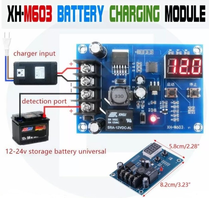 Regulator controller incarcare modul acumulatori 12-24V XH-M603