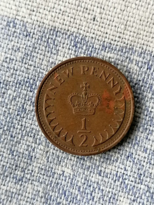 MONEDA - 1/2 PENNY 1971 - MAREA BRITTANIE foto