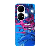 Husa compatibila cu Huawei Nova Y70 model Digital art techno punk, Silicon, TPU, Viceversa, Transparent, Carcasa