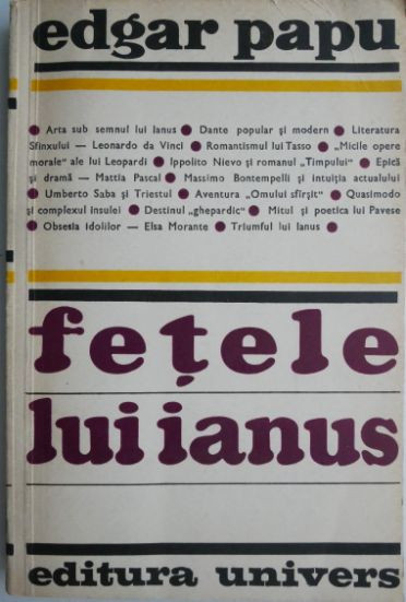 Fetele lui Ianus &ndash; Edgar Papu