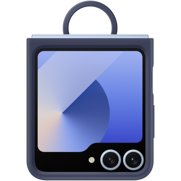 Husă Silicon Samsung Galaxy Z Flip 6, Albastră &Icirc;nchis, Blister EF-PF741TNEGWW