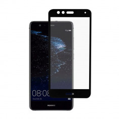 Folie Sticla Premium pentru Huawei P10 Lite, 5D, Full Cover (acopera tot ecranul), Full Glue, Negru foto