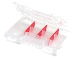 Container colectiv transparent cu partiții 195x155x35mm
