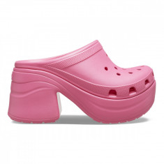 Saboți Crocs Classic Siren Clog Roz - Hyper Pink