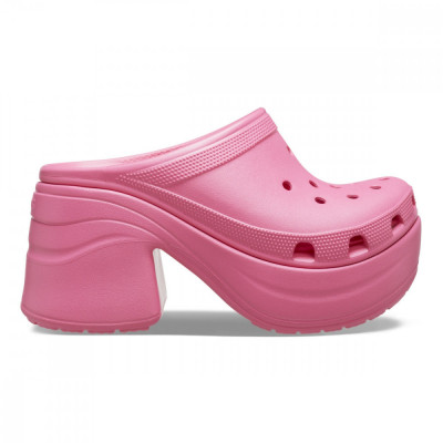 Saboți Crocs Classic Siren Clog Roz - Hyper Pink foto