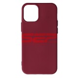 Husa Silicon iPhone 12 Mini Burgundy (Bordo) - High Copy Premium