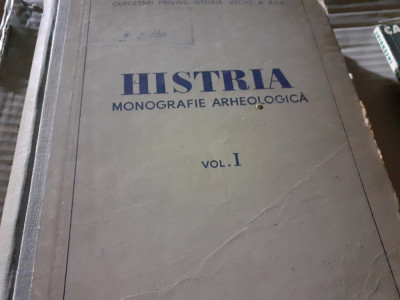 HISTRIA - MONOGRAFIE ARHEOLOGICA VOL I 1954, ED ACADEMIEI 590 PAG - CONDURACHI foto