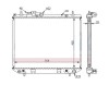 Radiator racire Daihatsu Terios, 10.1997-10.2000, motor 1.3, 65 kw, benzina, cutie automata, cu/fara AC, 558x425x16 mm, aluminiu brazat/plastic,