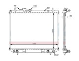 Radiator racire Daihatsu Terios, 10.1997-10.2000, motor 1.3, 65 kw, benzina, cutie automata, cu/fara AC, 558x425x16 mm, aluminiu brazat/plastic,, Rapid