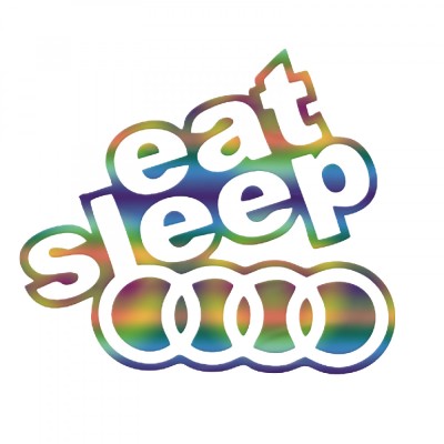 Sticker Auto , zAudi Eat Sleep, , Autocolant Personalizat pentru Pasionatii Audi foto