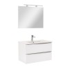 Mobilier complet de baie Vario Trim 80 alb-alb