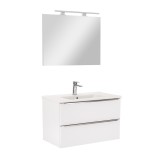 Mobilier complet de baie Vario Trim 80 alb-alb