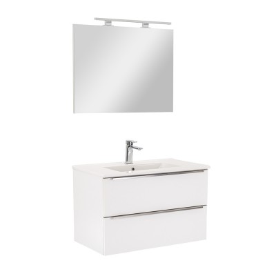 Mobilier complet de baie Vario Trim 80 alb-alb foto
