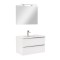 Mobilier complet de baie Vario Trim 80 alb-alb