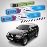 Cumpara ieftin Ștergătoare Mitsubishi Pajero Sport I (K90/K94/K96) 1996-2009 | Set Față și Spate Flat Premium &ndash; TeamCar&reg;