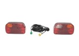 Set lampi universale remorca 7 functii 12V Breckner Germany, catadioptri, cablaj si priza 13P, stop 235x130x55 mm, cablu 5800 mm