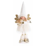 Figurina Inger alb auriu cu picioare fixe 14x6x34 cm