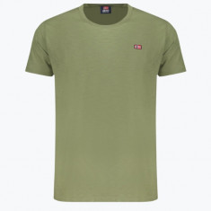 Tricou barbati din bumbac cu decolteu la baza gatului, Verde XL, Verde, XL INTL, XL (Z200: SIZE(3XSL → 5XL))