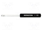 Reglare fină BERNSTEIN 40mm Lungime lamă, 85mm Lungime totală, V&acirc;rf plat