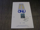25 de Ani ONU, Timbru Obliterat St. Gilles, Ediție Limitată , Souvenir Oficial Echophil .Belgia 1970 Carton Filatelic, Stampilat