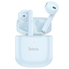 Casti stereo wireless, Hoco, 52.5 x 44.5 x 23 mm, Albastru deschis