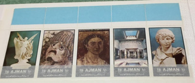 AJMAN ARTA ANTICĂ - SERIE COMPLETĂ MNH foto