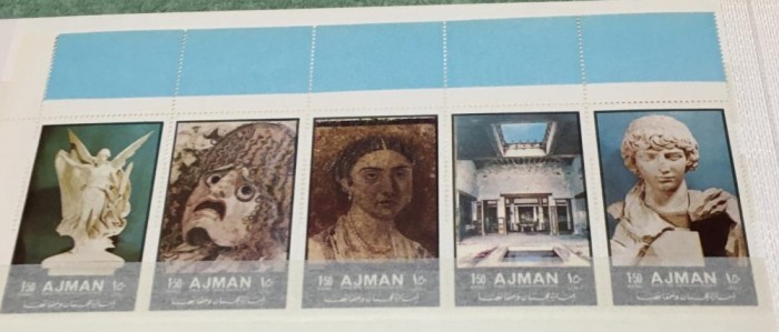 AJMAN ARTA ANTICĂ - SERIE COMPLETĂ MNH