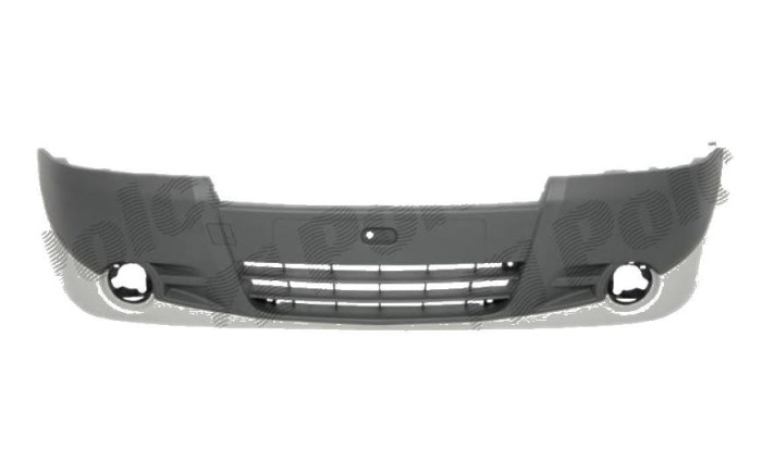 Bara fata Opel Vivaro, 01.2007-10.2014, grunduit, cu locas pentru proiectoare, 4416745, cu spoiler