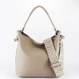 Geanta bej FloraCO Paris cu borseta detasabila F6966 M11