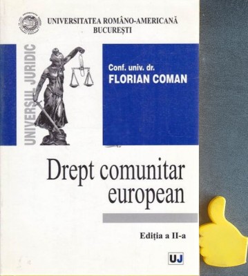 Drept comunitar european Florian Coman foto