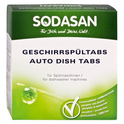 Tablete Ecologice pentru Masina de Spalat Vase Sodasan 625gr foto