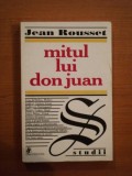 MITUL LUI DON JUAN de JEAN ROUSSET , PREZINTA SUBLINIERI CU PIXUL